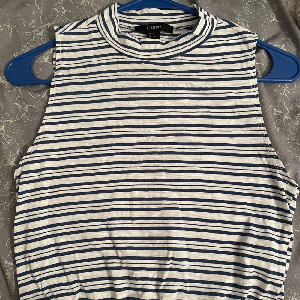 Forever21 Striped Sleeveless Top